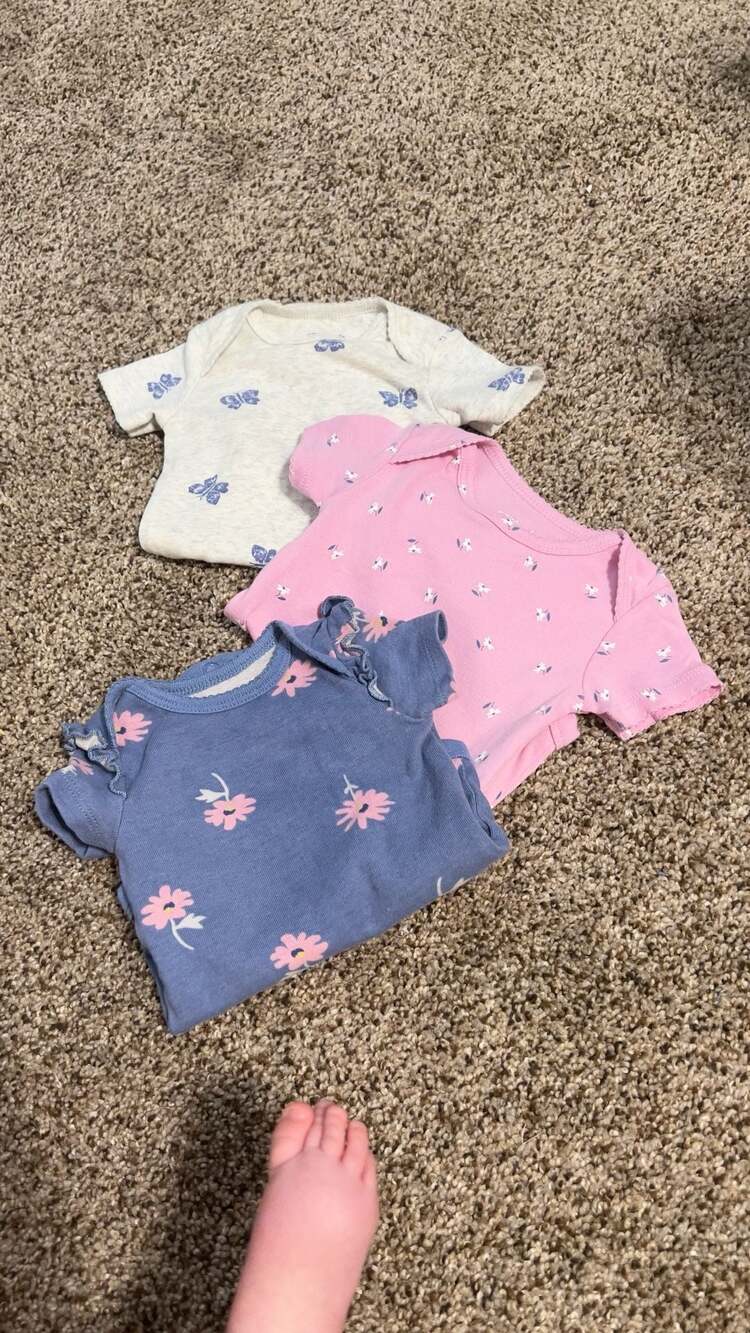 Carter's Child of Mine Baby Bodysuit, 3-Pack, Size 0/3 month